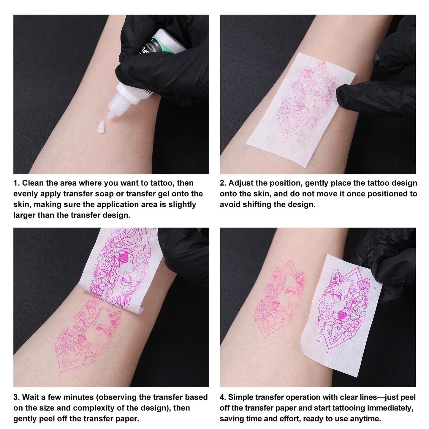 Pink 4-Layer Tattoo Transfer Paper A4 Size 100 Sheets Professional Tattoo Stencil Paper Thermal Copier Tattoo Supply