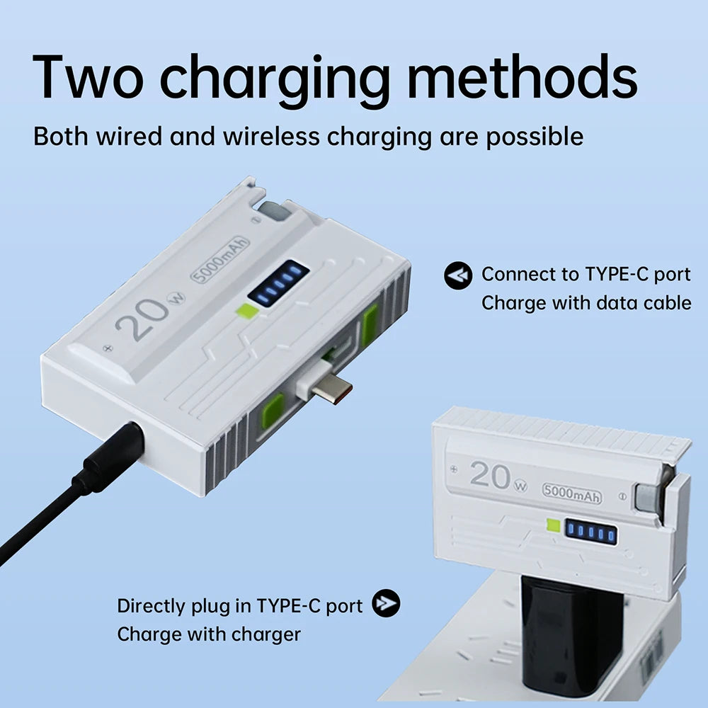 Power Bank Case 1 *21700 Battery Box DIY Kit USB Type-C 20W Fast Charging Power Bank Box Dual Mode Suppors Small Current