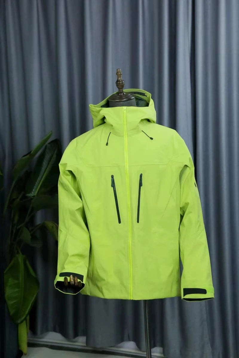 ARC SV Embroidery Bird Logo Three Layer Mens Womens Camping Coat Outdoor Waterproof Windbreaker Hiking Ski Jackets Unisex