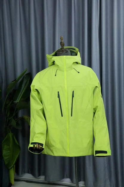 ARC SV Embroidery Bird Logo Three Layer Mens Womens Camping Coat Outdoor Waterproof Windbreaker Hiking Ski Jackets Unisex