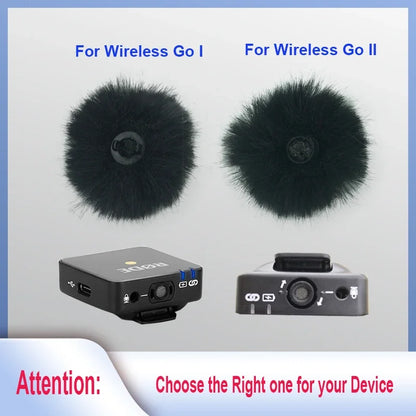 Canfon Furry Windproof Windscreen Compatible for RODE Wireless GO I and Saramonic Blink500 Wireless Microphone