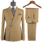 Elegant 2-Piece Men's Suit Slim Fit  Blazer And Pants Set for Wedding Groom Tuxedo Business Party