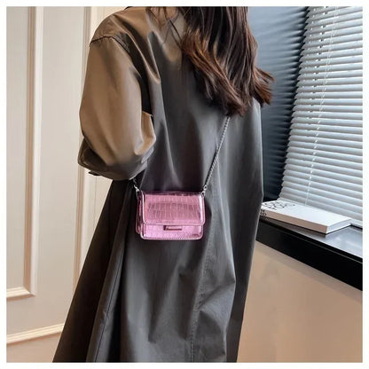 This Year's Popular Super Popular Small Bag 2024 Summer Popular Versatile Chain Messenger Bag Fashion Mini Square Sling Bag