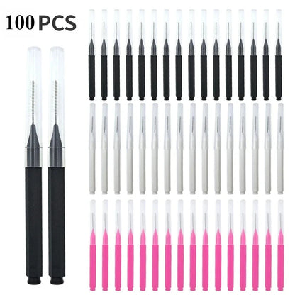 20/50PS Portable Mini Eyebrow Brushes Disposable Eyelash Brow Lifting Brush Applicators Lash Extension Comb Beauty Makeup Tools