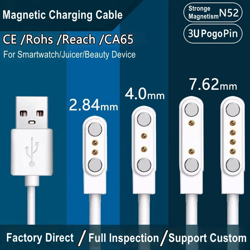 Aishi Magnetyczny kabel ładujący USB, ładowarka, adapter zasilania do inteligentnego zegarka, opaski sportowej, wyciskarki, słuchawek, szczoteczki do zębów, urządzeń kosmetycznych