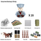 WWII Infantry Military Soldier War National Army Mini Gun armament Models Building Blocks Building Blocks Toys for Kids
