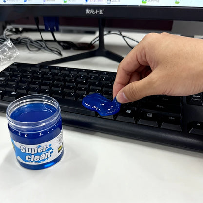 Eco-Friendly Reusable Blue Cleaning Gel, Multi-Purpose Dust Cleaner Gel for Keyboard, Car Vents & Small Gaps