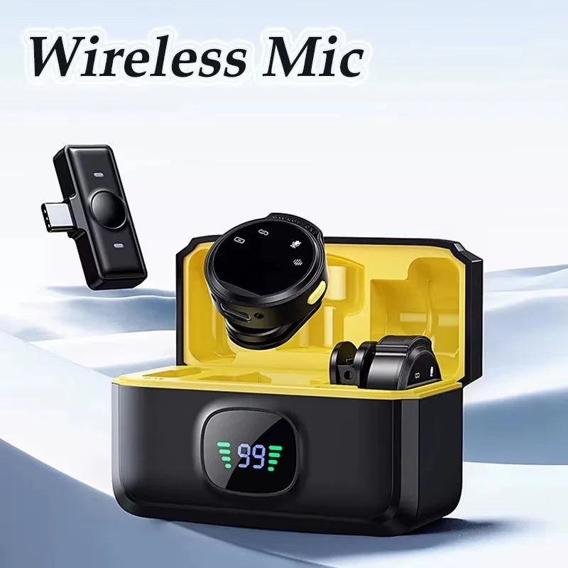 Dual Wireless Lavalier Lapel Professional Microphone Buttonhole Tie Mic Mini For iPhone Android Cell Mobile Phone PC Audio Micro