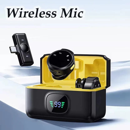 Dual Wireless Lavalier Lapel Professional Microphone Buttonhole Tie Mic Mini For iPhone Android Cell Mobile Phone PC Audio Micro
