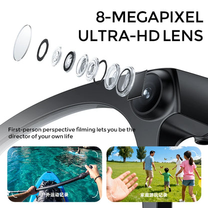 2026 New 4K Lens Smart AI Glasses 800W Video Record Camera ChatGPT Bluetooth Call 100+ Language Translation Music Sunglasses Men