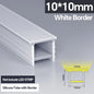 1M-10M LED Neon Rope Tube Soft Silicone Diffuser Channel Black/White Flexible Ribbon Strip Light for Recessed Channel