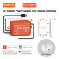 QCSMART ZigBee Garage Door Wireless Waterproof Sensor Opener Controller Control Smart Life Works with Google Assistant Alexa