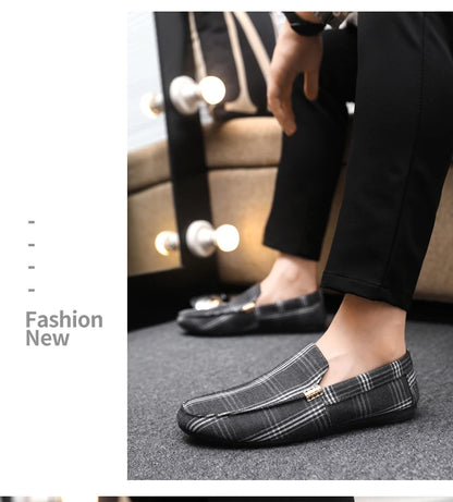 Classic Design Loafers Men Summer Slip-on Men's Casual Shoes Breathable Flat Shoes Comfy Non-slip Driving Shoes Man Moccasins