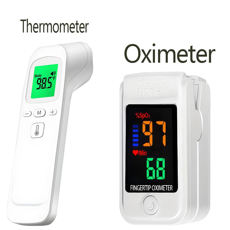 Digital Forehead Thermometer Electronic Contactless Clinical Accuracy Non-contact Body Temperature Meter Fever Or Oximeter