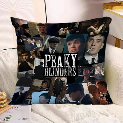 TV Series Pillow Covers Cartoon Sofa Decorative Home Double-sided Printing Short Plush Cute Cushion P-Peaky B-Blinders Cover