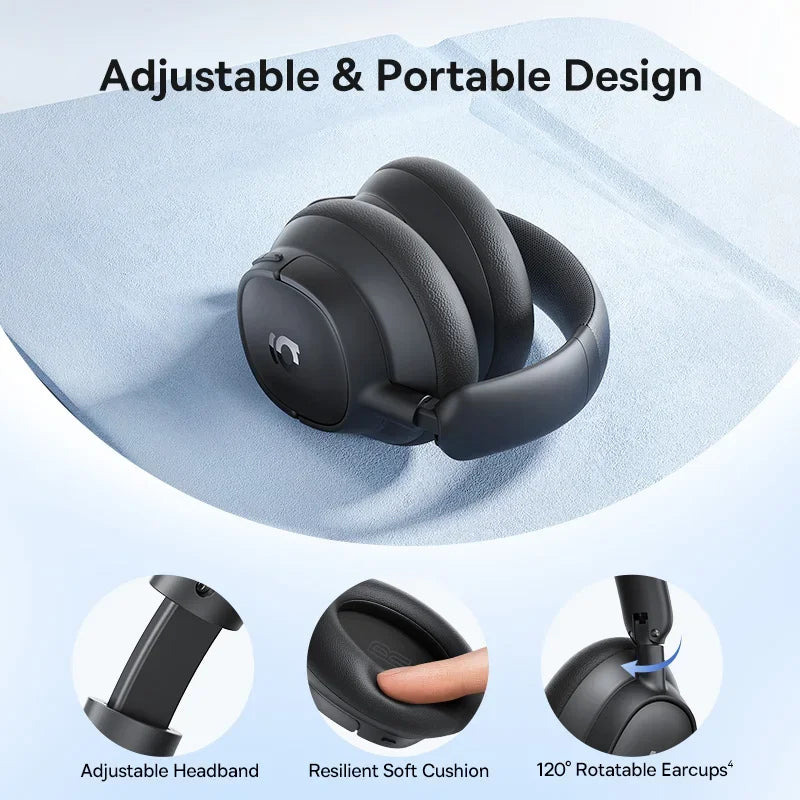 Słuchawki bezprzewodowe Baseus EH10 NC ANC 45 dB, adaptacyjna hybrydowa redukcja szumów, słuchawki Hi-Res LDAC, Bluetooth 6.0, 80 godz.