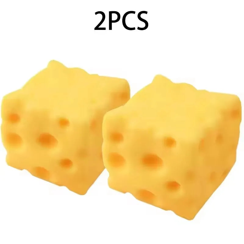 New Giant Cheese Squeeze Toy Extra Large Size Cheese Squishy Fidget Toys Slow Rebound Shapeable Venting Ball for Adults Gifts