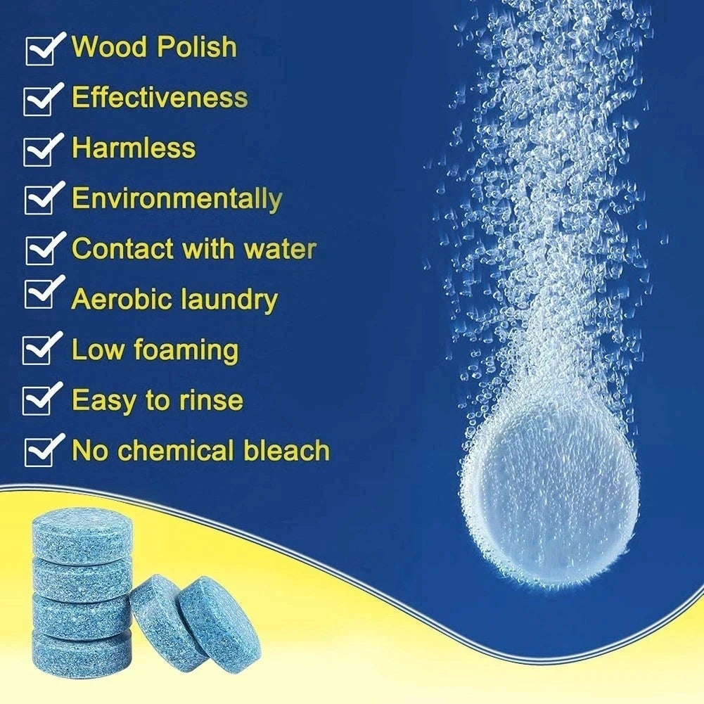Solidny środek czyszczący do szyb samochodowych w tabletkach musujących, automatyczne wycieraczki, tabletki do czyszczenia szkła, skoncentrowany detergent