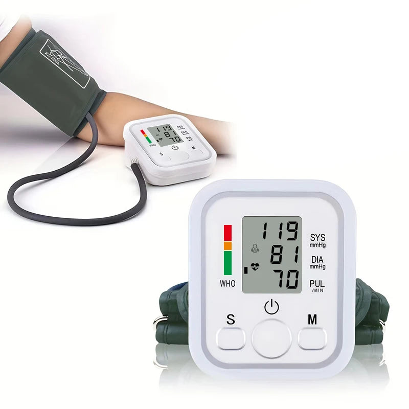 Health Care Blood Pressure Monitor Digital Tonometer Upper Arm Blood Pressure Meter Automatic BP Medical Sphygmomanometer Pulse
