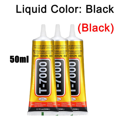 Klej kontaktowy B-7000 przezroczysty 15ml/50ml/110ml do telefonu T-7000 Naprawa Uniwersalny szkło plastik DIY Precyzyjny aplikator