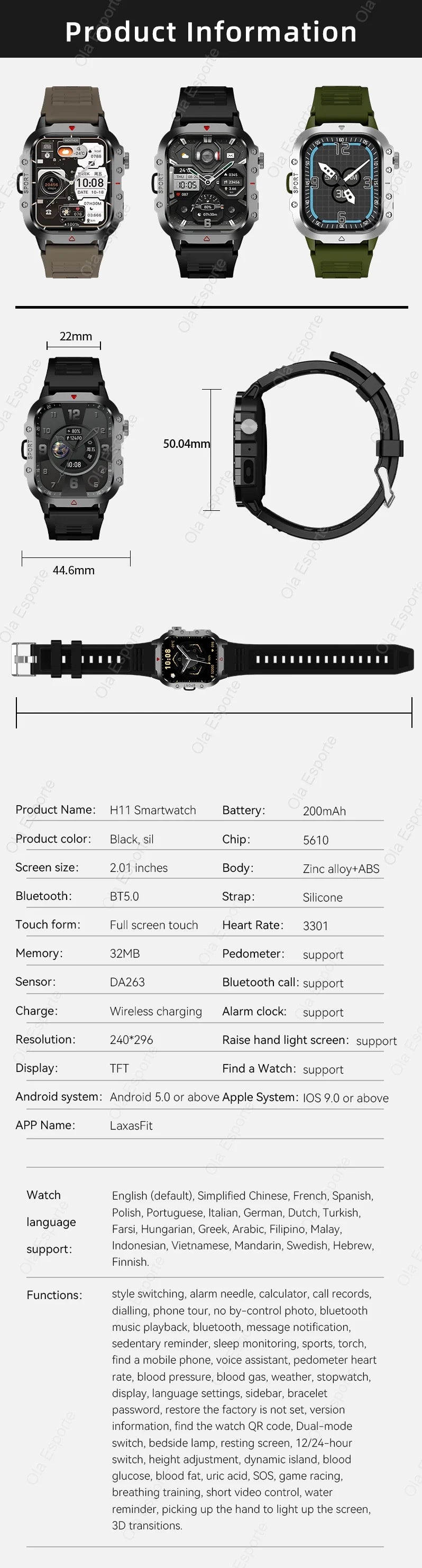 2026 New Military Smart Watch Men IP67 3ATM Outdoor Sports Fitness Tracker Blood Pressure Health Monitor BT Calls GPS Smartwatch