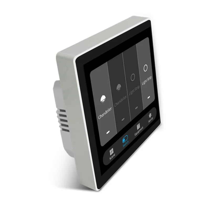 FUERS Tuya Smart Control Panel Switch Smart Home Automation System 3CH Switch Scene Panel Intelligent Home Touch Screen Zigbee