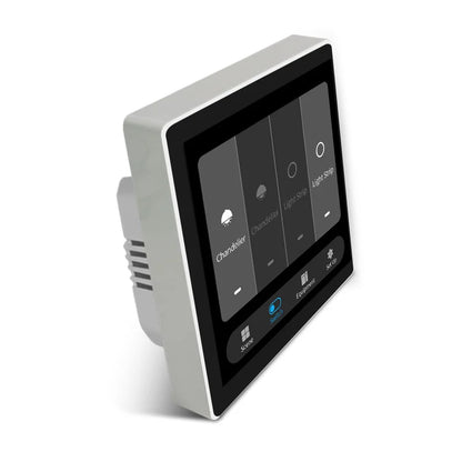 FUERS Tuya Smart Control Panel Switch Smart Home Automation System 3CH Switch Scene Panel Intelligent Home Touch Screen Zigbee
