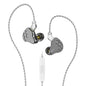 KBEAR Lark 1DD+1BA Hybrid IEM HiFi Earphones Zinc Alloy Shell 10mm Dynamic Driver Wired Headphones with Detachable 2Pin for Audiophile & Studio