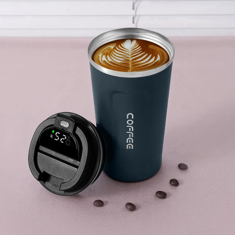 510ML Intelligent LED Temperature Display Stainless Steel Coffee Cup Temperature Measure Insulation Outdoor Car Portable Cup