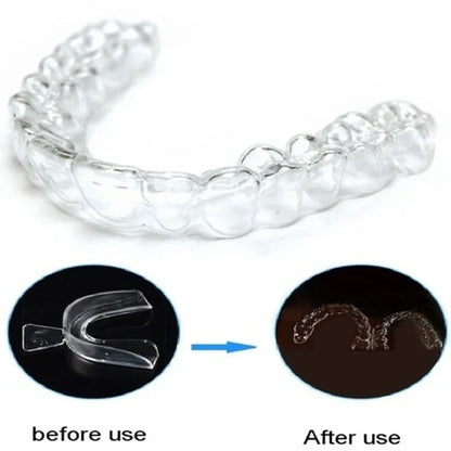 2-12Pcs Anti Snoring Bruxism Sleeping Mouth Guard Night Guard Gum Shield Mouth Tray Stop Teeth Grinding Sleep Aid Health Care