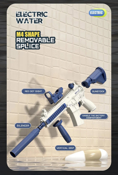 2026 Electric Automatic Submachine M416 Water Gun Summer Outdoor Beach Firing Shooting Game Water Fight Toy for Children Gifts