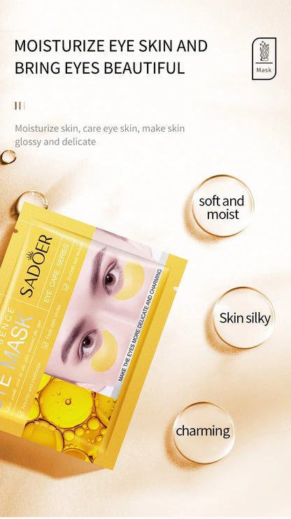 10 Pairs SADOER Crystal Collagen Eye Mask Anti Wrinkle Dark Circles Removal Eyes Bags Moisturizing Eye Patches Skin Care