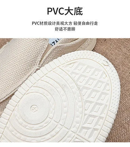 Summer Casual Loafers Men Breathable Slip On Casual Shoes for Men Classic Linen Canvas Sneakers Male Light Flats Lazy Shoes