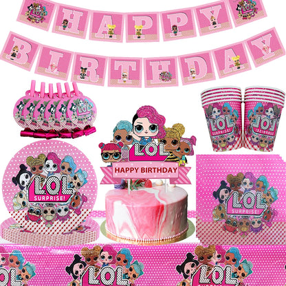 Mini Mystery Club Birthday Party Decor Disposable Tableware Cup Plate Kids Birthday Party Supplies Baby Shower Gift