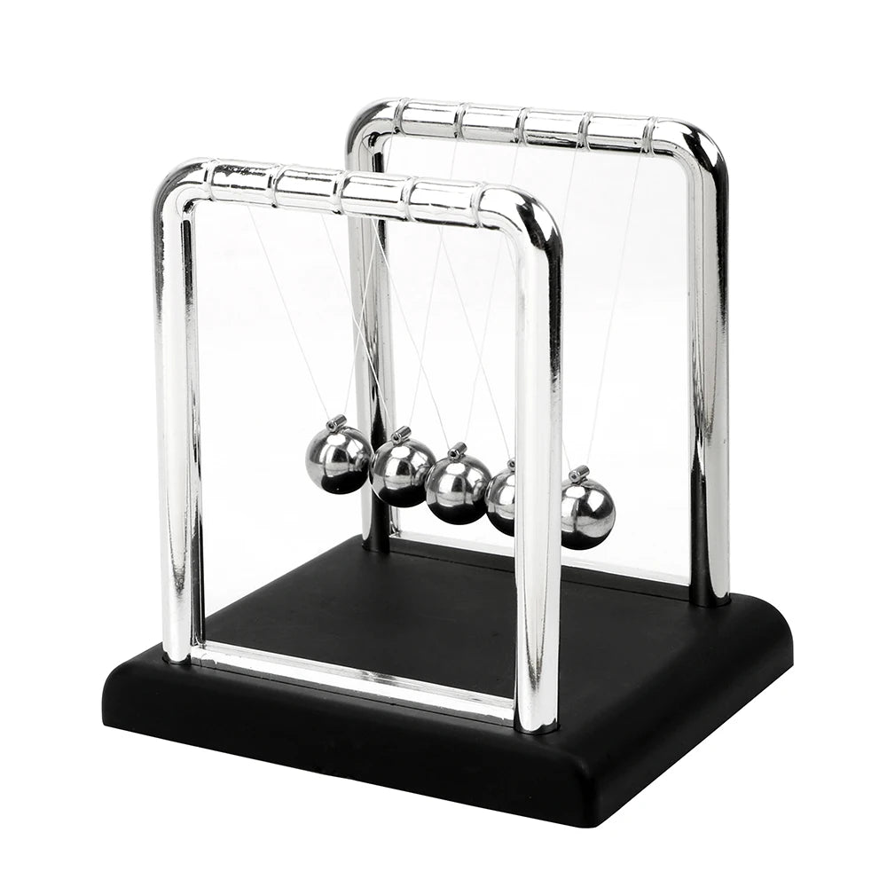 Physics Science Pendulum Steel Balance Ball Newton Ball Desk Table Decor Metal Pendulum Ball Newton's Cradle