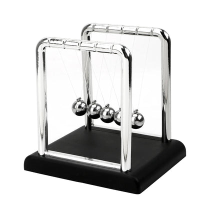 Physics Science Pendulum Steel Balance Ball Newton Ball Desk Table Decor Metal Pendulum Ball Newton's Cradle