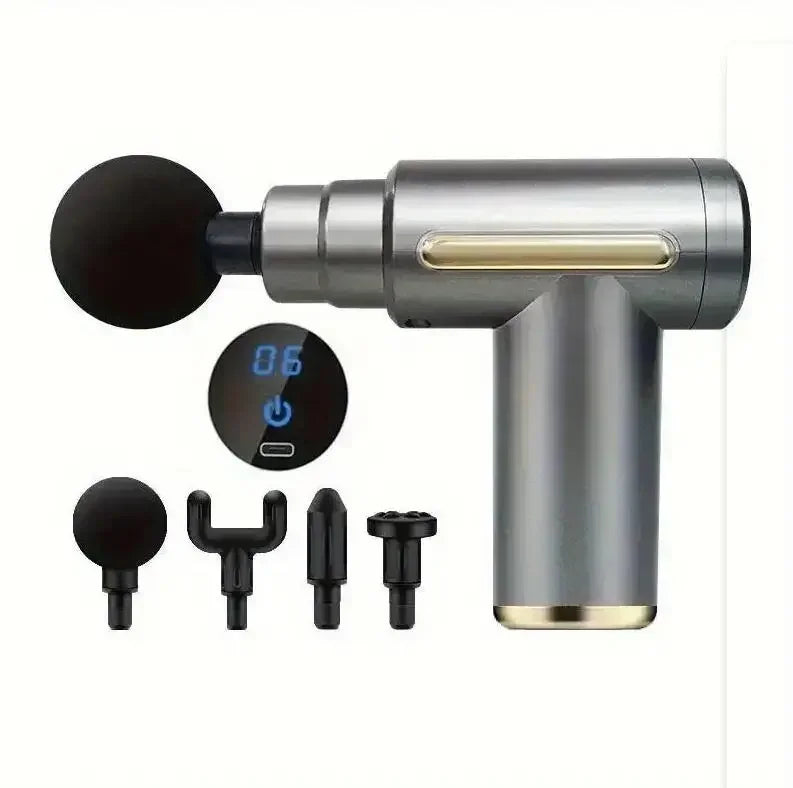 Perkusyjny mini pistolet do masażu, przenośny ręczny masażer do pleców, szyi, ramion, nóg, łagodzący ból mięśni, do codziennego relaksu
