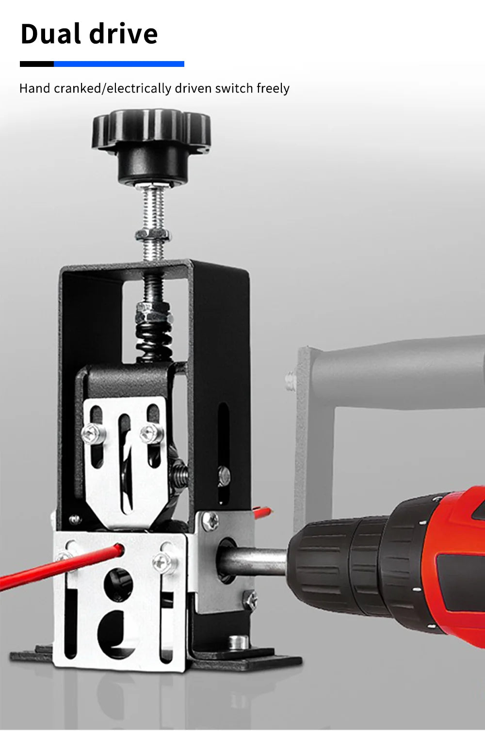 Manual Wire Stripping Machine 1-70mm² Portable Electric Drill Powered Hand Crank Wire Stripper Scrap Copper Cable Peeler Tool