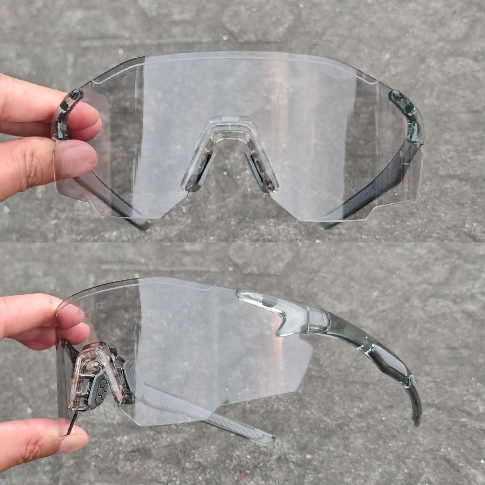 Karos Photochromic Cycling Glasses UV400 Protection Sunglasses Day Night Use Eyewear For Bicycles Fishing Driving Outdoor Hiking