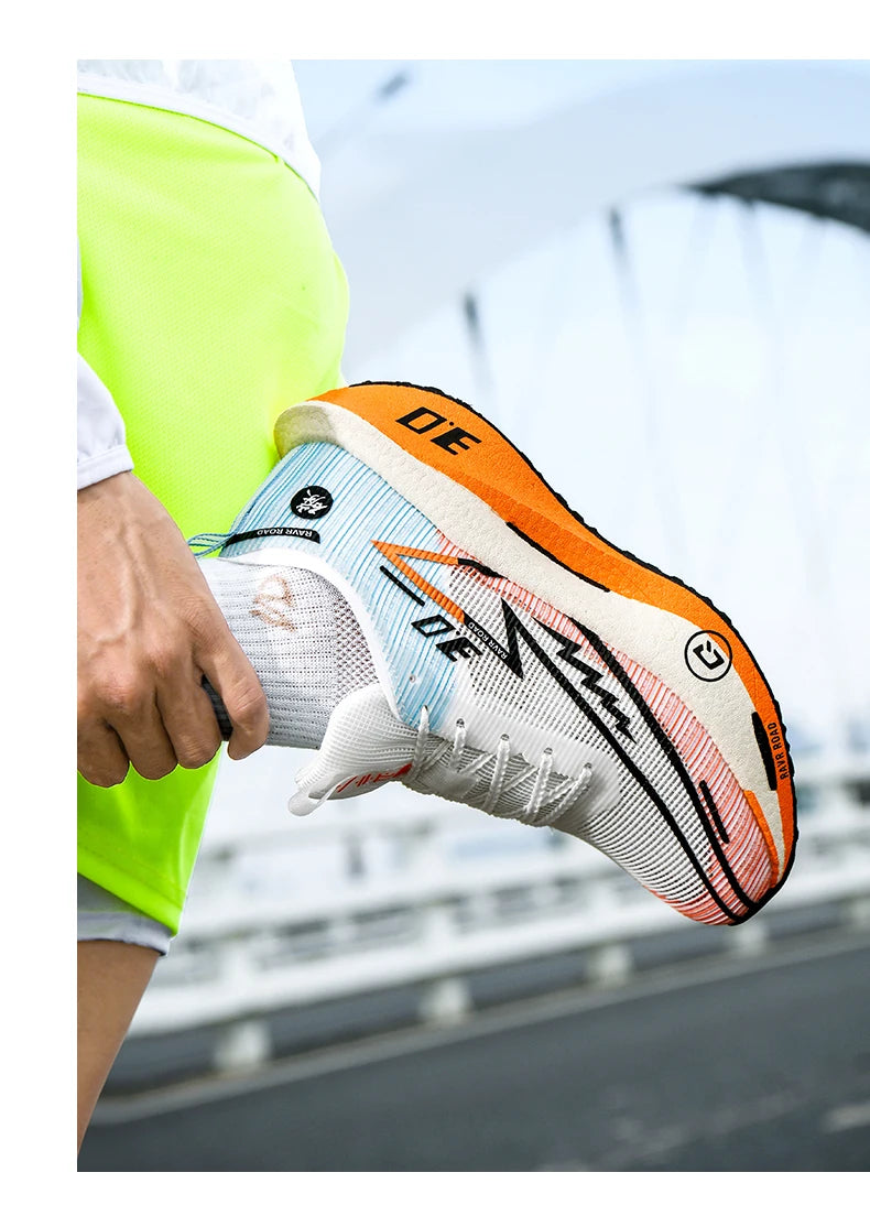 Couple Breathable Mesh Carbon Board Shoes, Student Sports Exam Shoes, Chunta Ultra Light Rebound Marathon Running Shoes