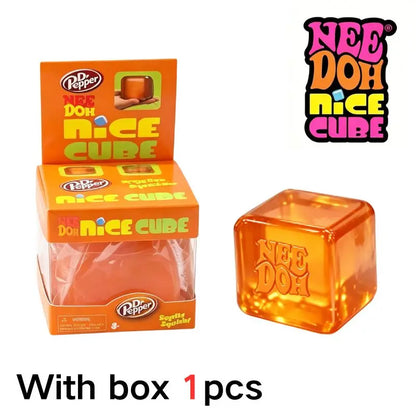 Nee Doh Nice Cube Sensory Stress Reliever Fidget Tool for Anxiety & Focus Desk Sensory Cube for Adults & Kids