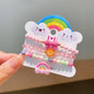 3Pcs Qute Colourful resin Bracelets Little Girls Bracelets Kit Kids Fashion Charm Bracelet Kids Jewelry Party Accessories