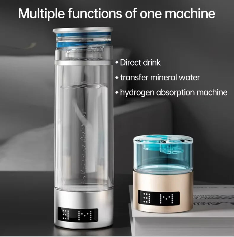 USB Battery-Powered Portable Hydrogen-Rich Water Cup 6000 Ppb 9000 Ppb for Home And Car Use