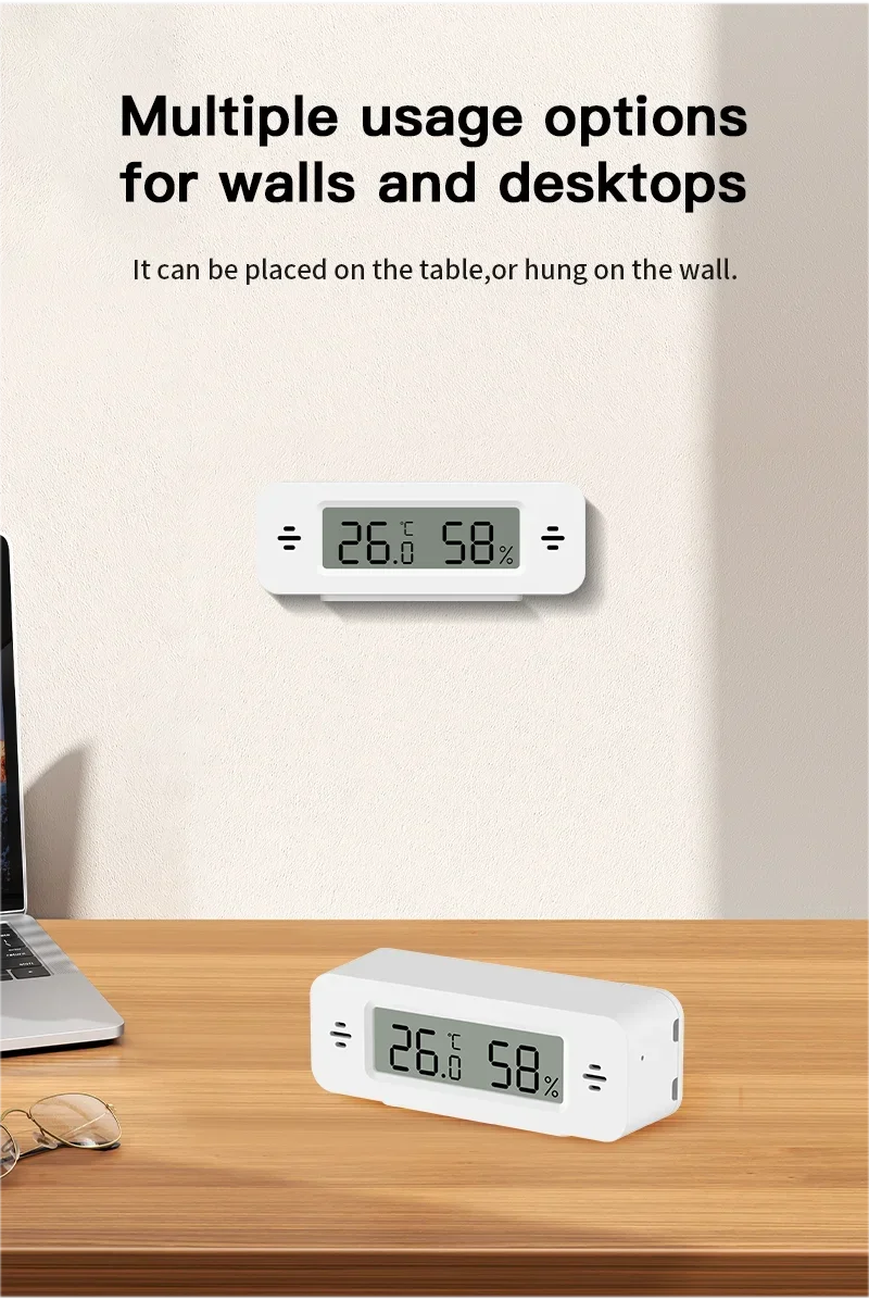 Tuya Zigbee 3.0 Temperature Humidity Sensor Mini Thermometer APP Remote Control WorkWith Yandex ZHA Zigbee2MQTT SmartLife Alexa