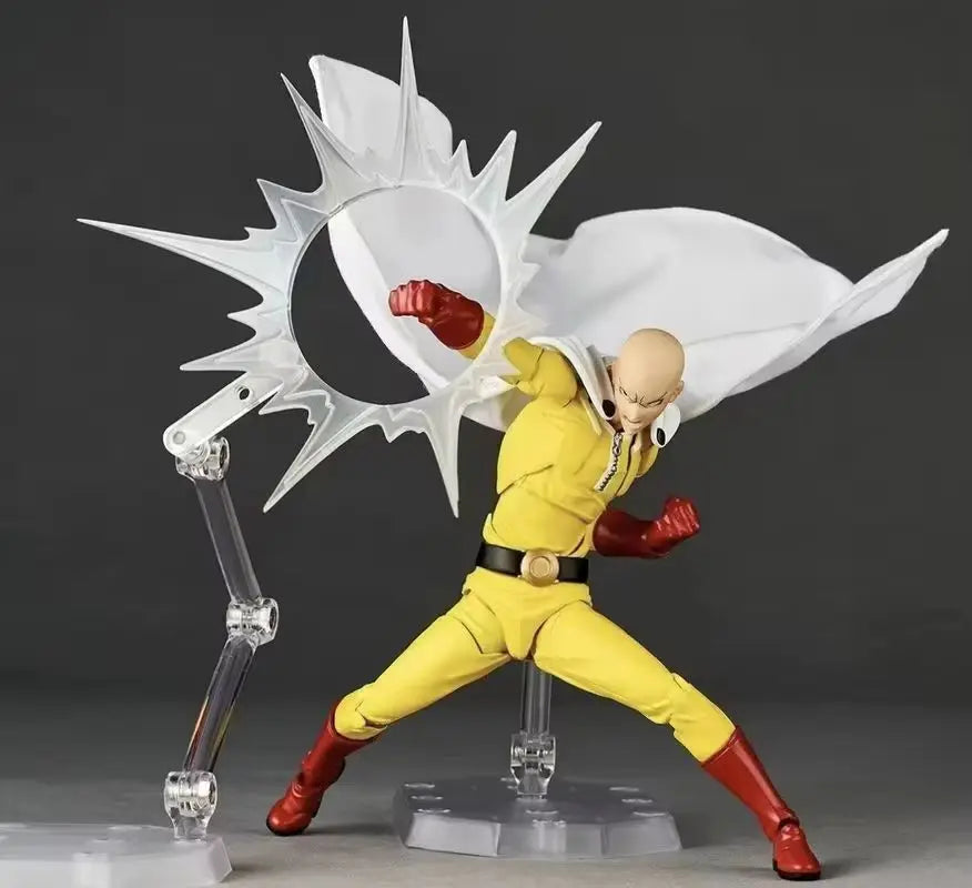 Hot One Punch Man Saitama Revoltech Amazing Yamaguchi Action Figure, In Stock Anime Collectible Model Toy, Perfect Gift In Stock