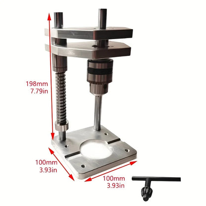 1Pc Precision Portable Drillling Guide Jig, Woodworking Adjustable Punch Locator or Straight Hole Drilling Template Tool