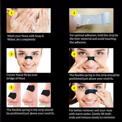 Nasal Dilator Patch Nasal Strips Anti Snoring Nose Strips Breathable Comfortable Improve Breathe Nose Patch Sleep Aid
