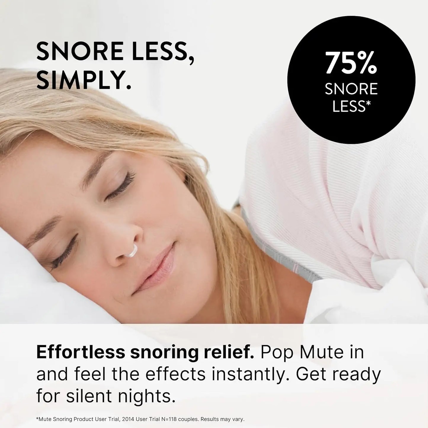 Nasal Dilator Snoring Solution - Alternative to Nasal Strips for Improved Sleep Quality And Snoring Reduction