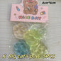 Fidget Toy Mini Squishy Toys Mochi Ice Block Stress Ball Toy Kawaii Transparent Cube Cat Paw Fish Stress Relief Squeeze Toy