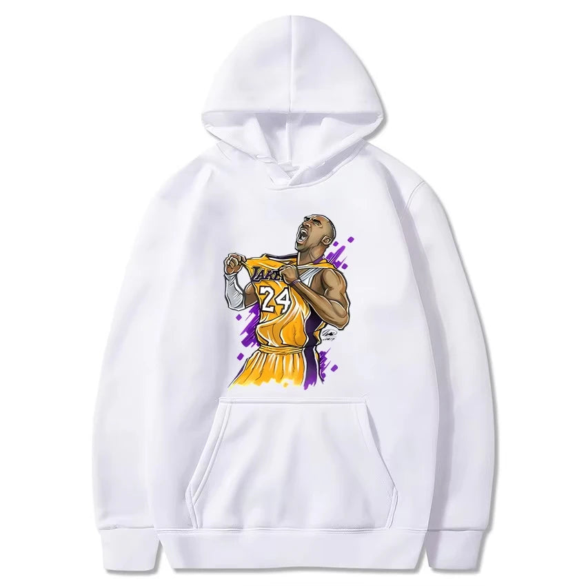 Lakers Kobe Bryant Printed Spring and Autumn Hoodie Unisex Casual Classic Simple Cool Sportswear